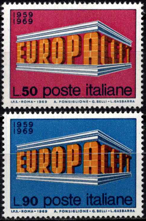 Italija, pilna serija, MiNr 1295-1296 MNH**