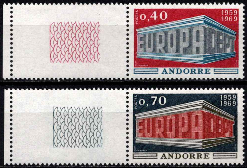 Andora (prancūzų), pilna serija, MiNr 214-215 MNH**