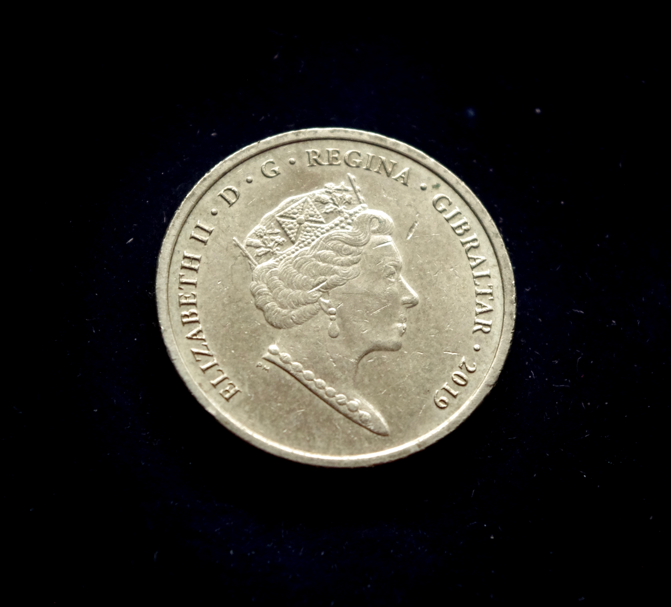 Gibraltaro 1 svaro moneta. Salų žaidynės