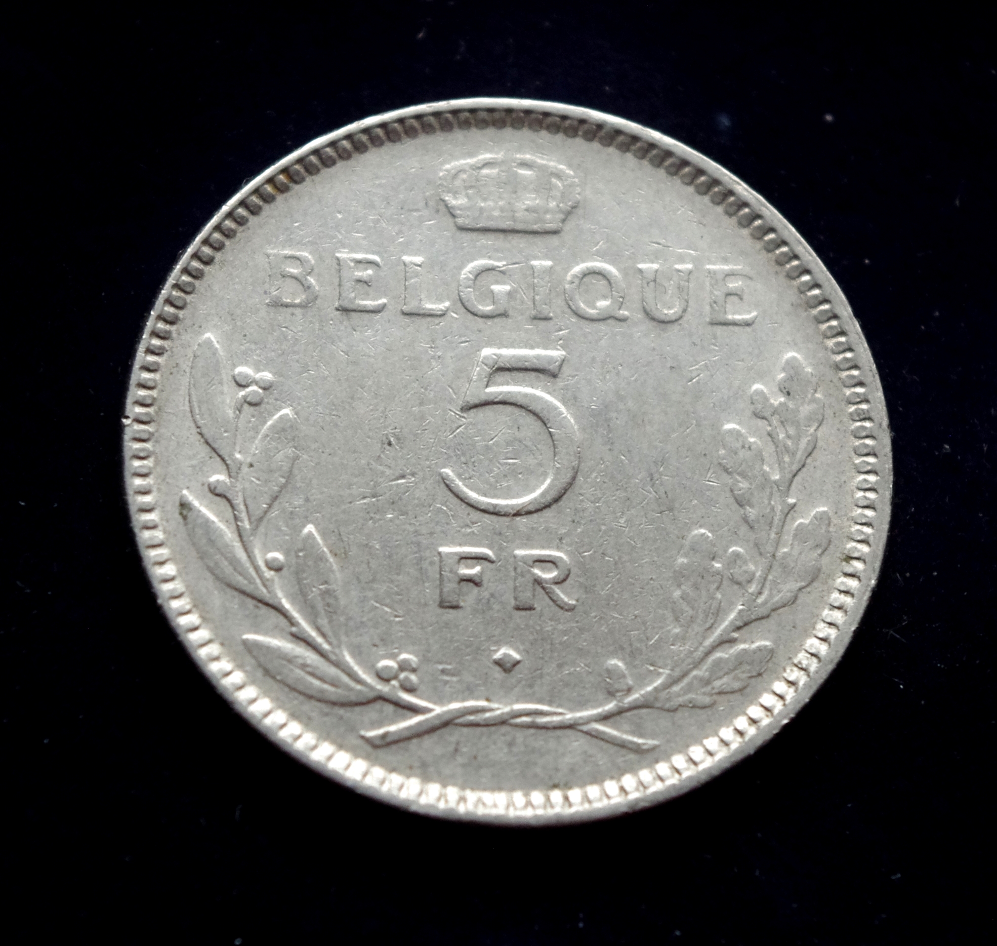 Belgijos 5 frankų moneta