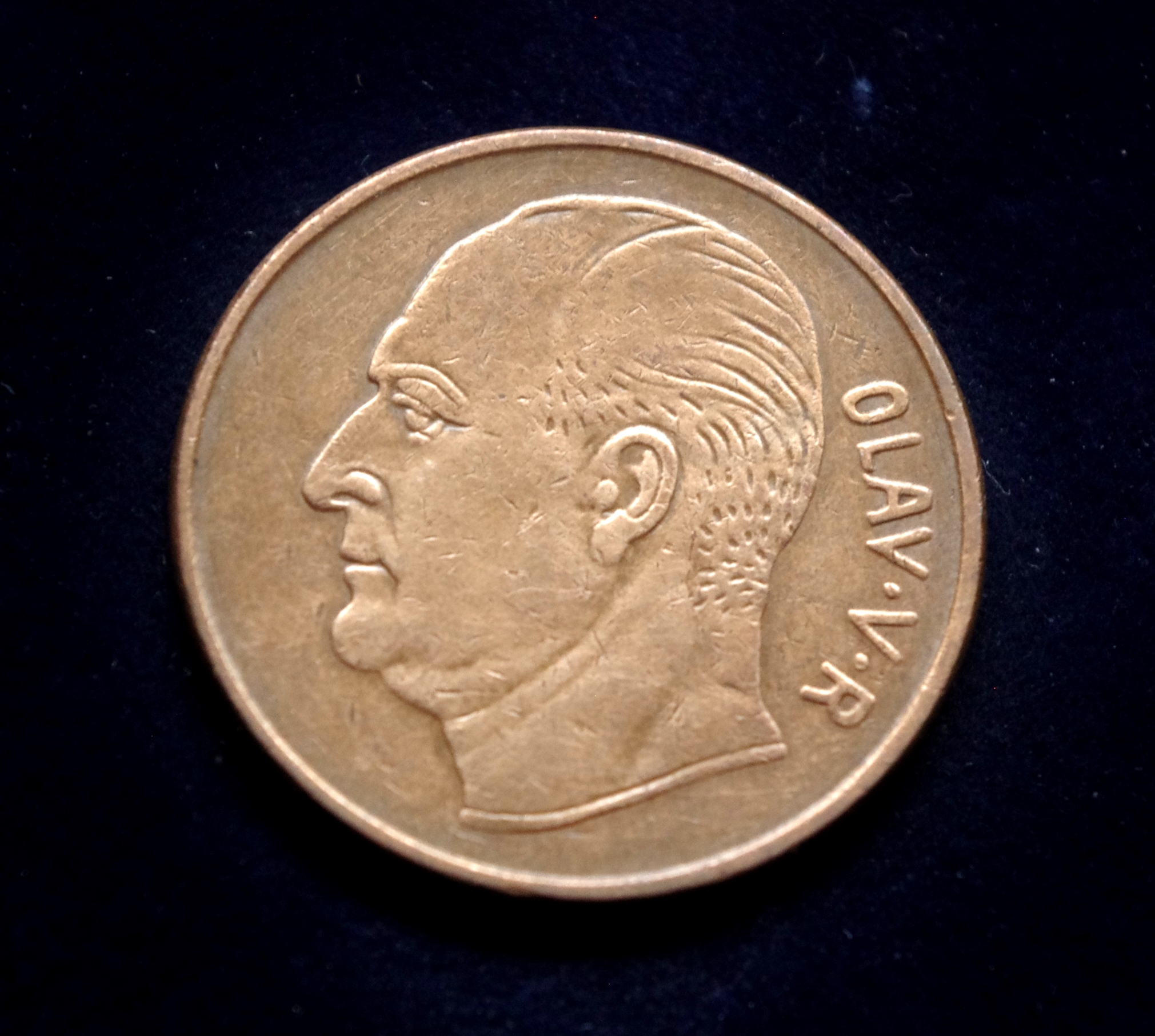 moneta, 5 erės, Norvegija, briedis