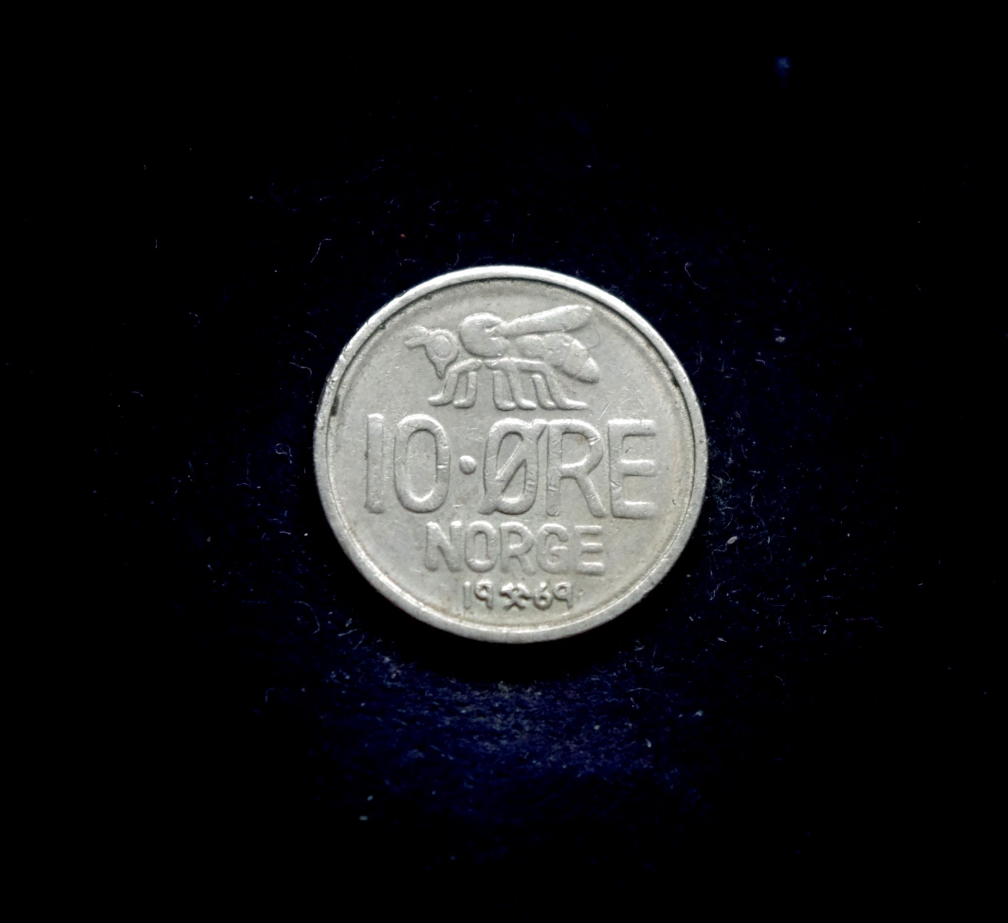 moneta, 10 erių, Norvegija, bitė