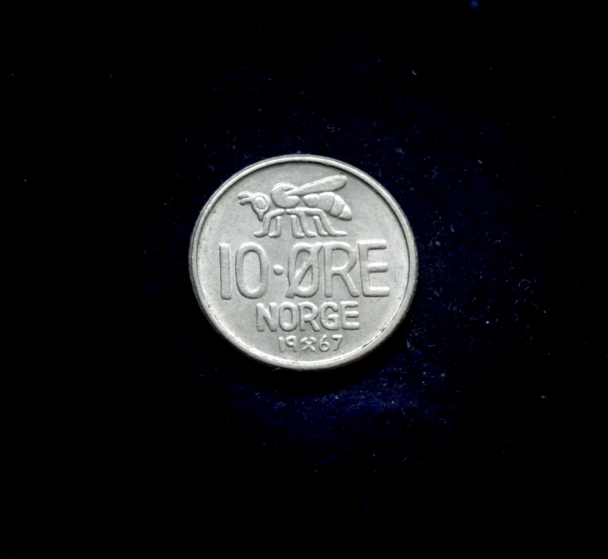 moneta, 10 erių, Norvegija, bitė