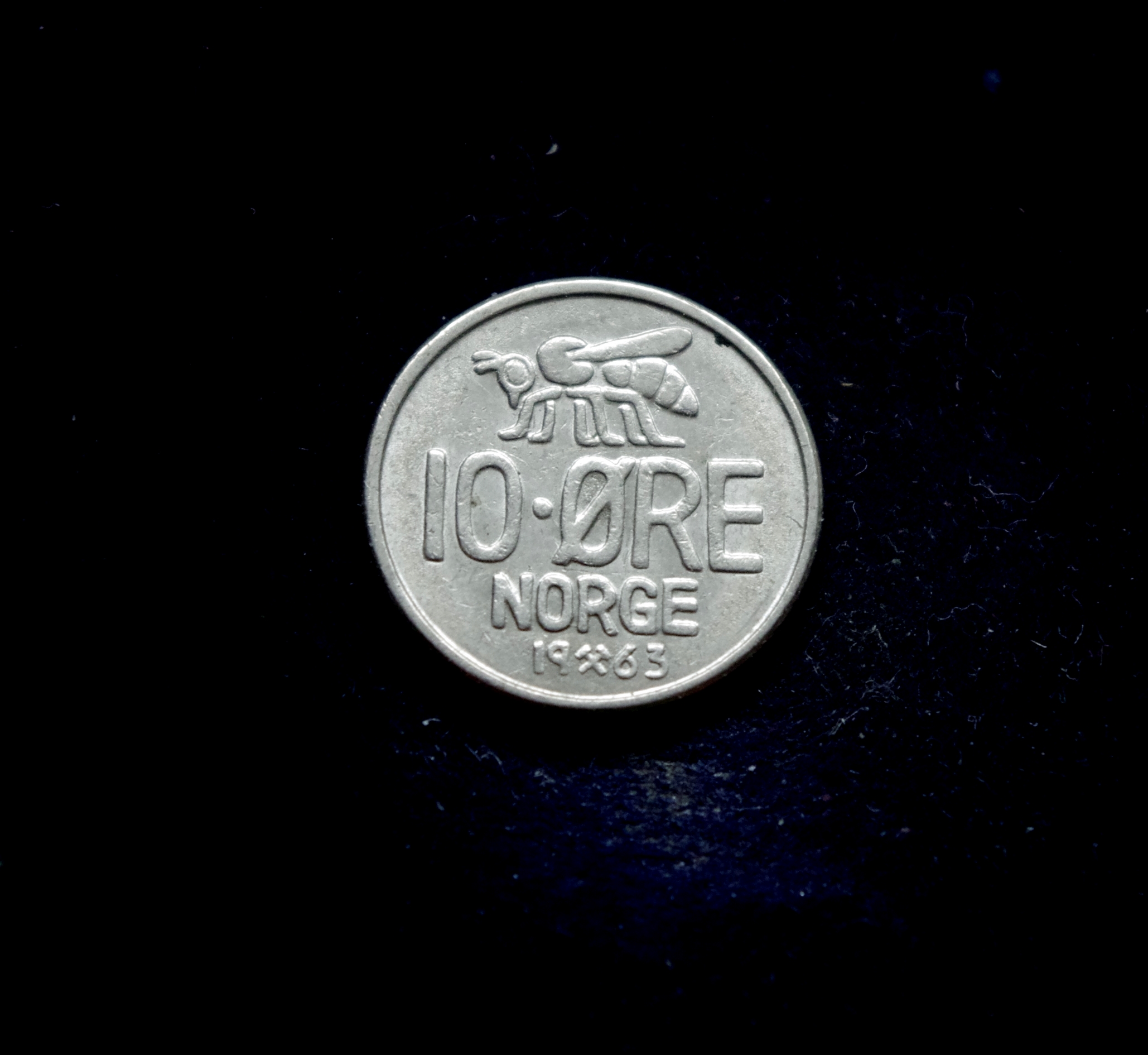 moneta, 10 erių, Norvegija, bitė