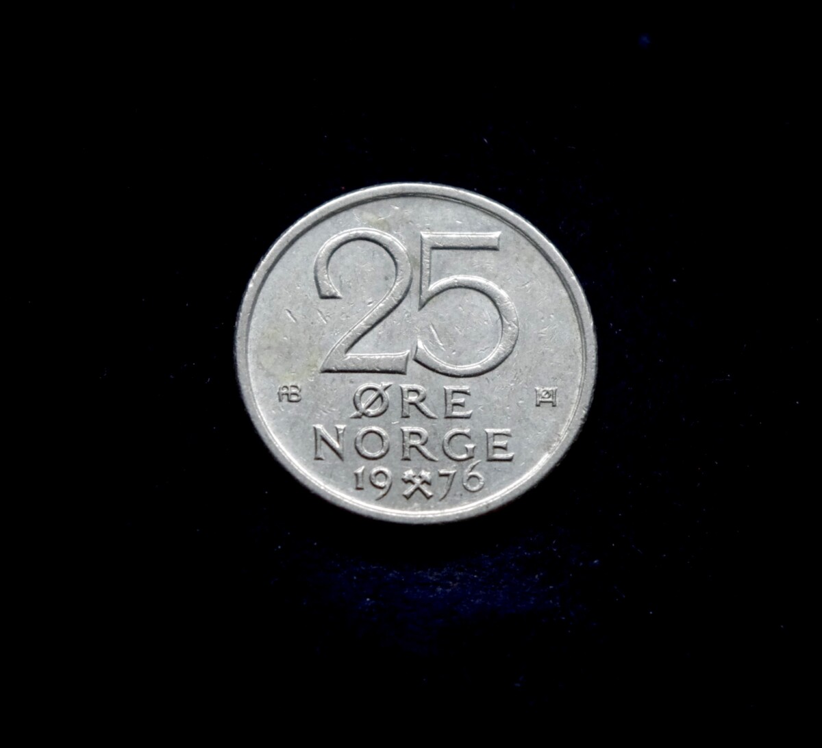 moneta, 25 erės, Norvegija