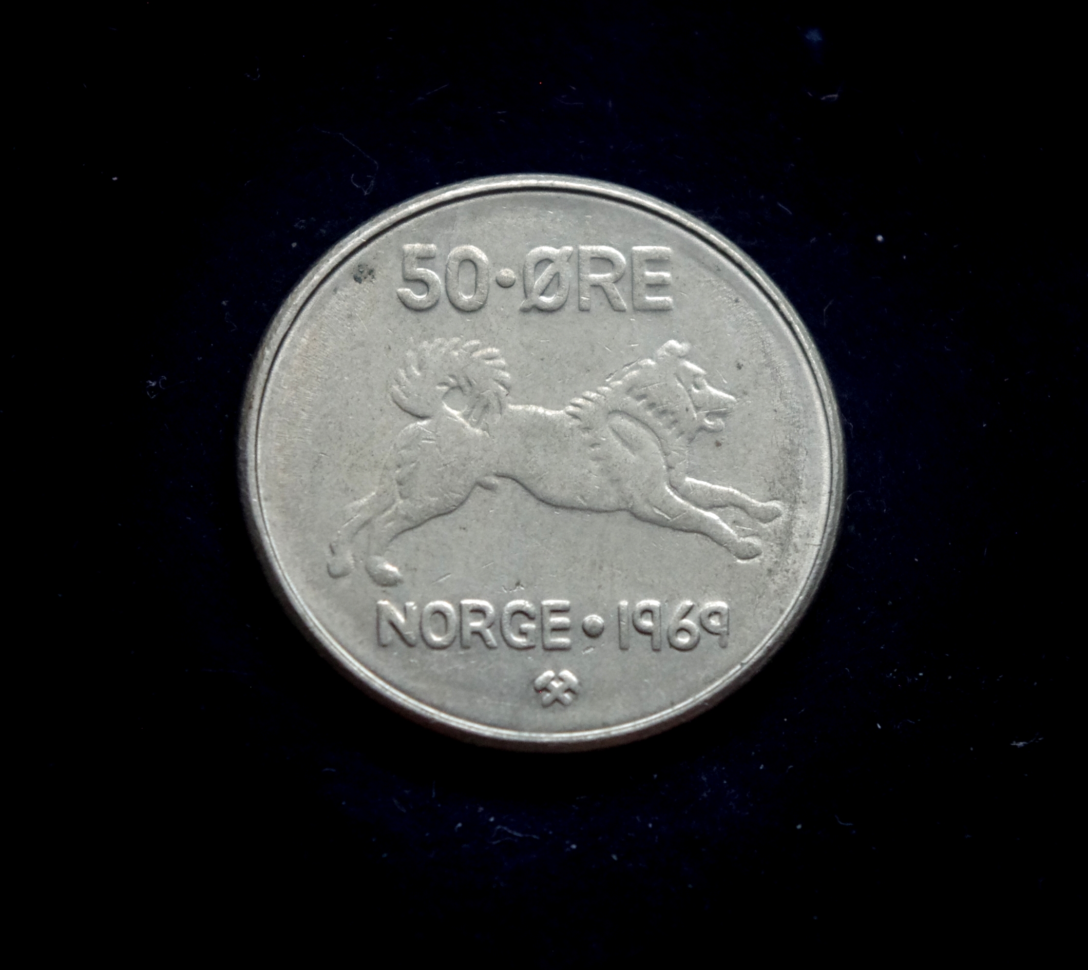 IMGP8055 moneta, 50 erių, Norvegija, šuo