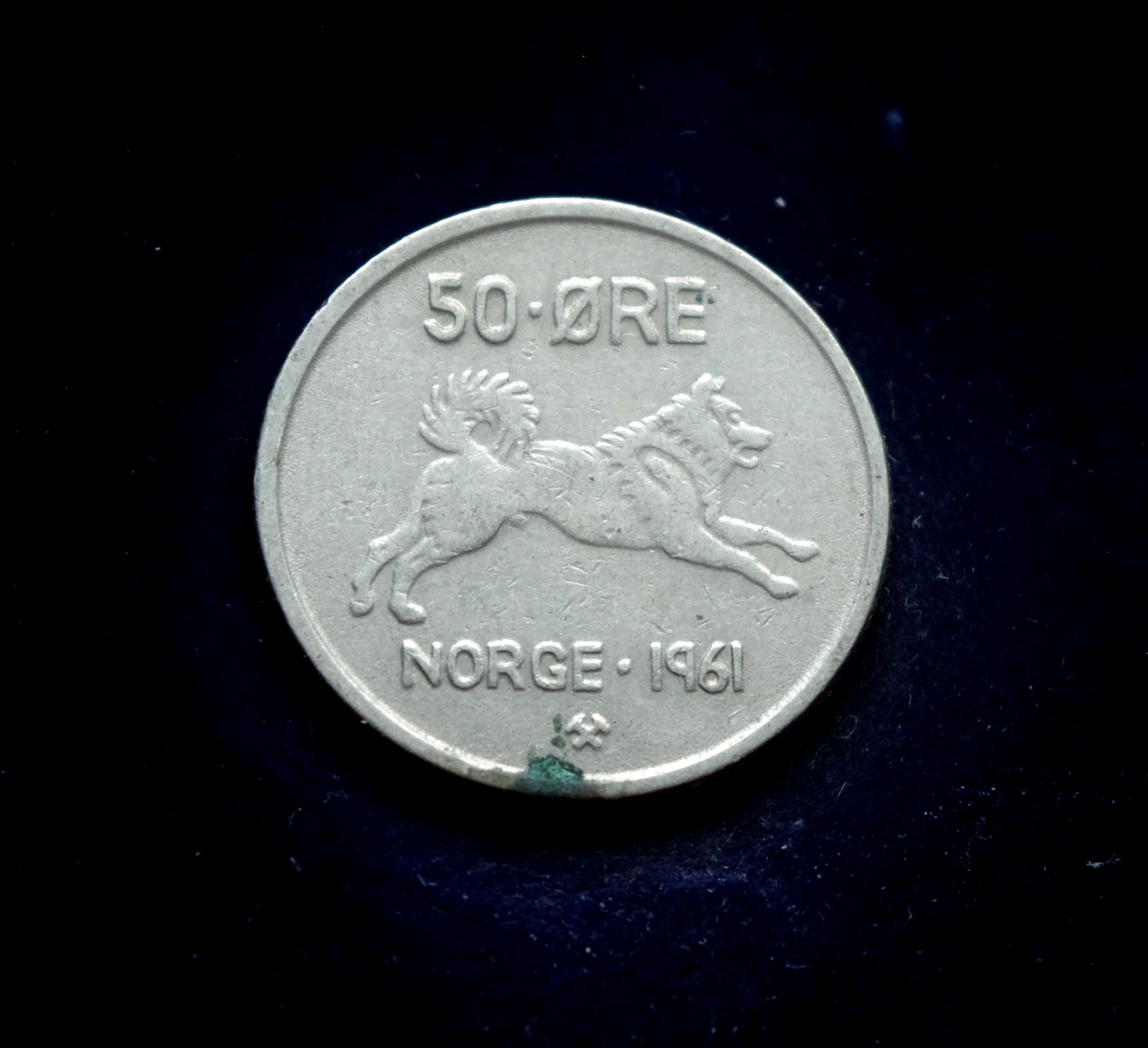 moneta, 50 erių, Norvegija, šuo