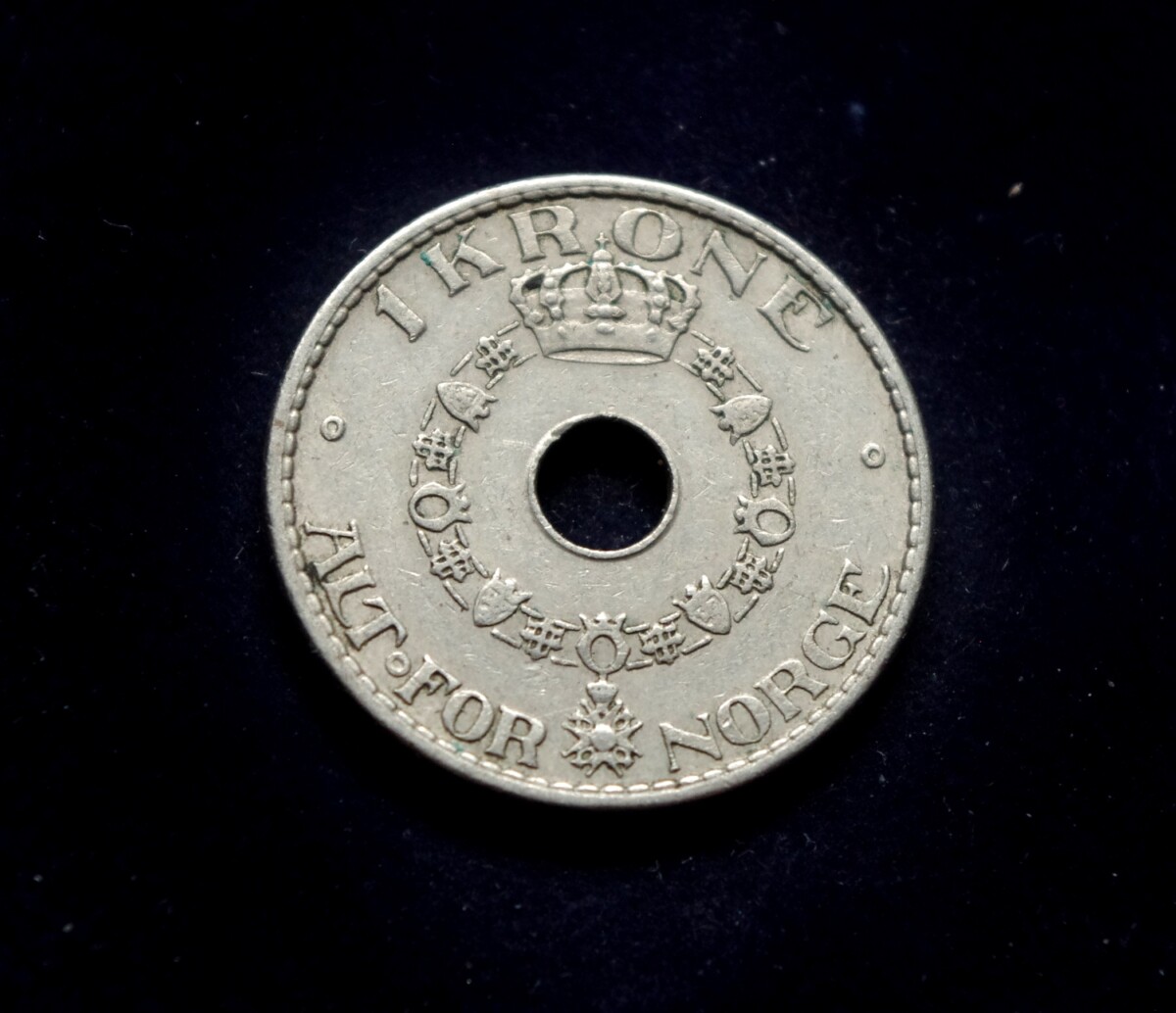 moneta, 1 krona, Norvegija
