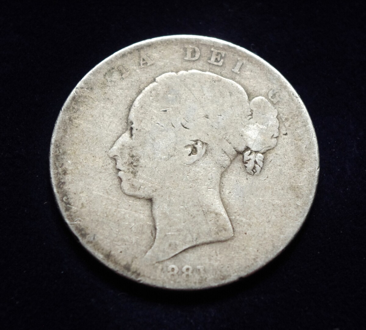 sidabrinė moneta, 1/2 kronos, Jungtinė Karalystė