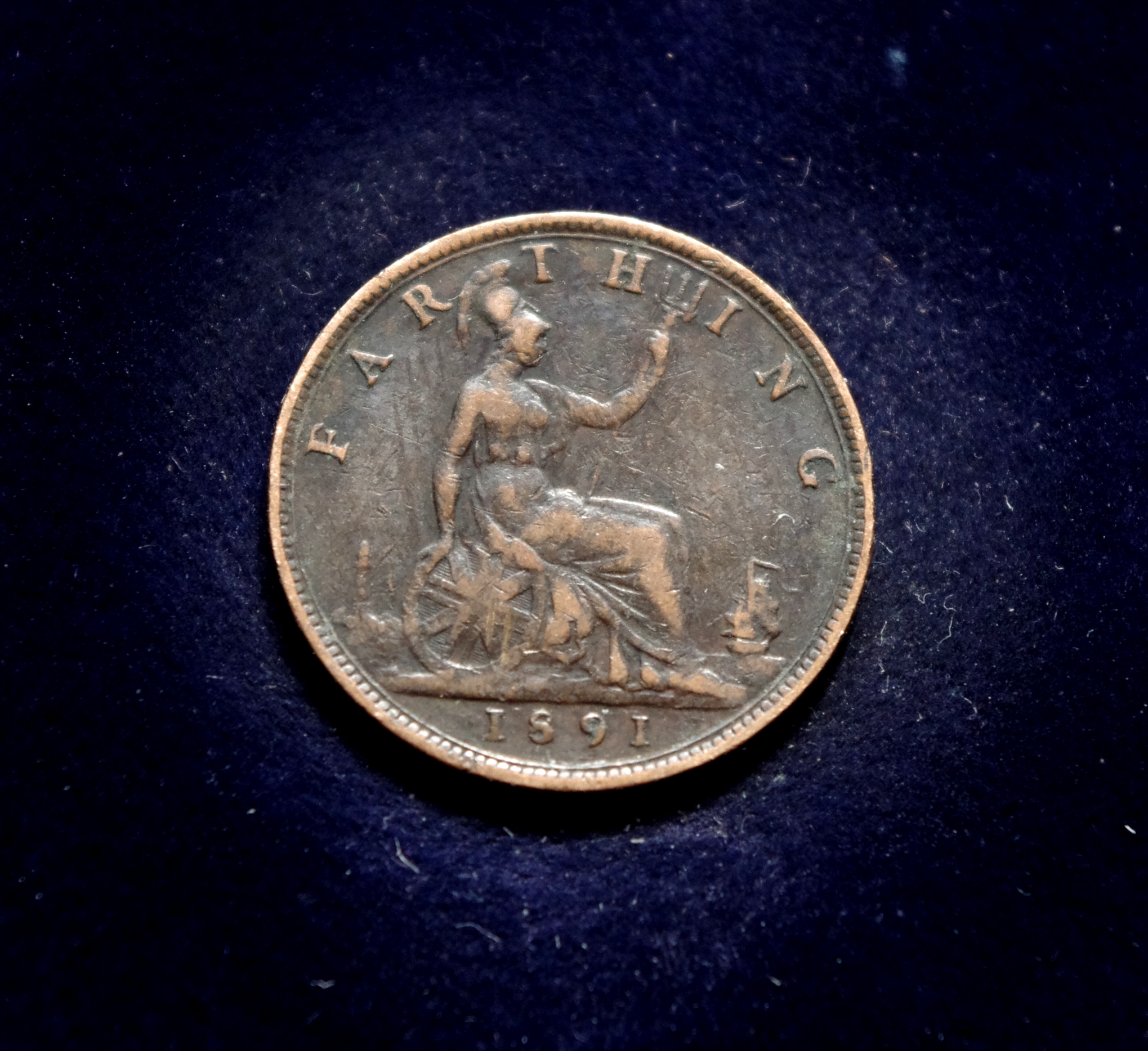 moneta, 1 fartingas, Jungtinė Karalystė