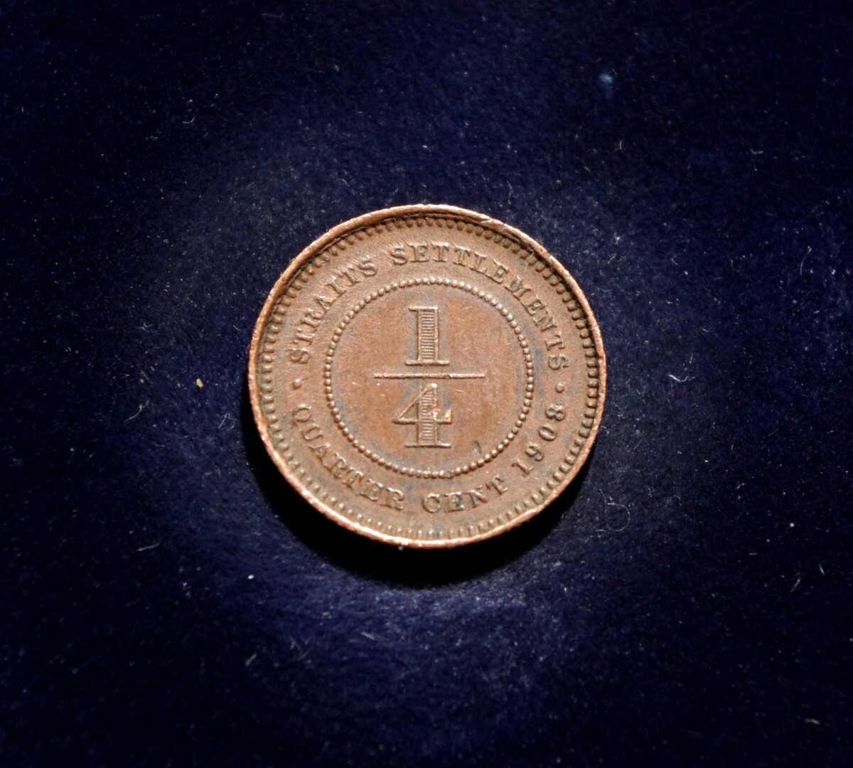moneta, 1/4 cento, Sąsiaurio Gyvenvietės