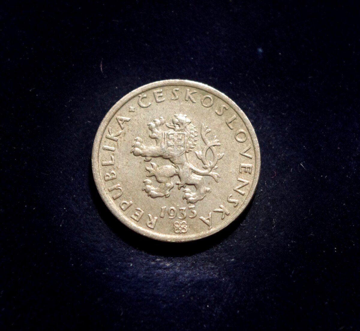 reta moneta, 20 helerių, Čekoslovakija