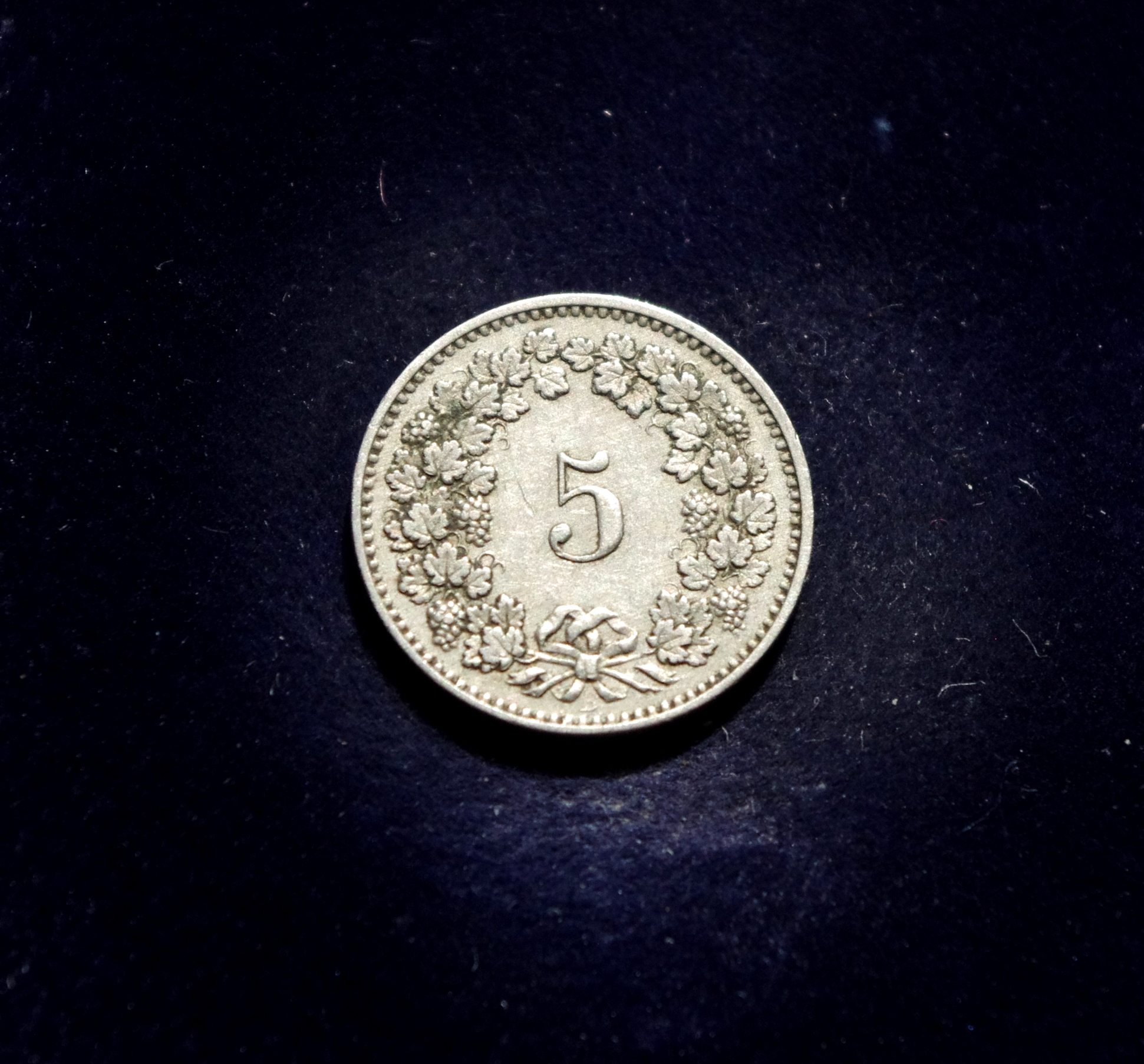 moneta, 5 rapenai, Šveicarija