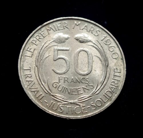 moneta, 50 frankų, Gvinėja