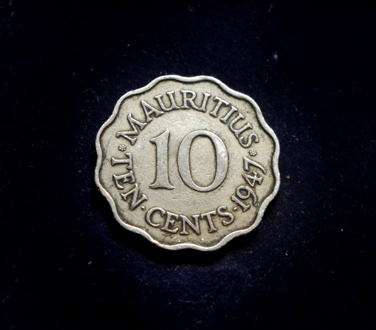 moneta, 10 centų, Mauricijus