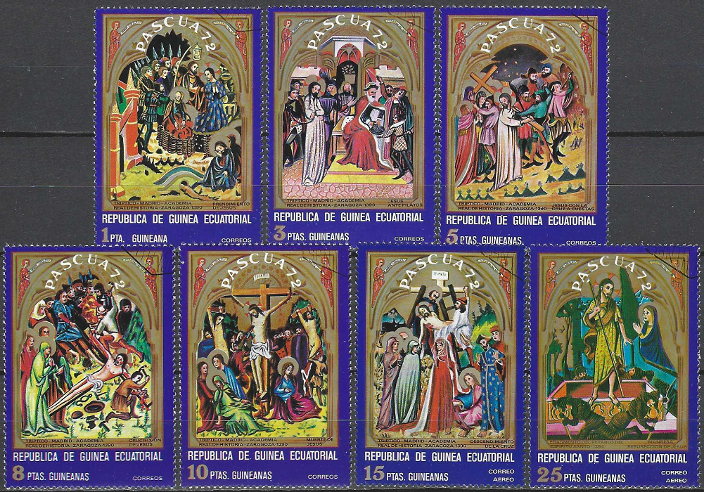 pašto ženklai, Pusiaujo Gvinėja, Velykos