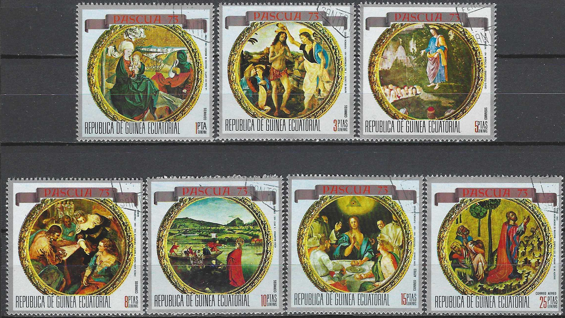 pašto ženklai, Pusiaujo Gvinėja, Velykos