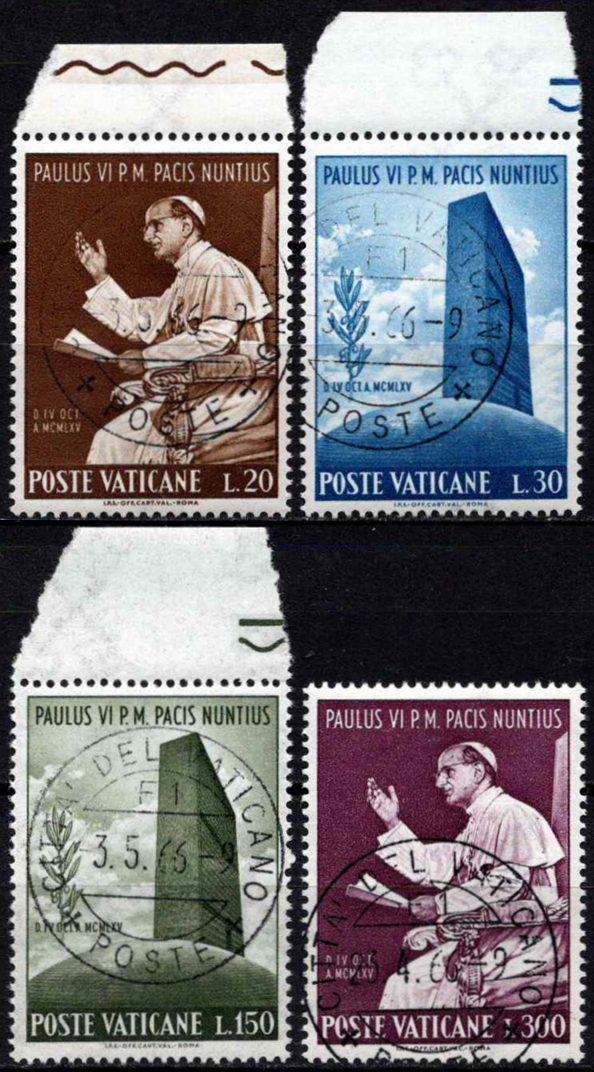 Vatikanas, pilna serija, MiNr 483-486 Used (O)