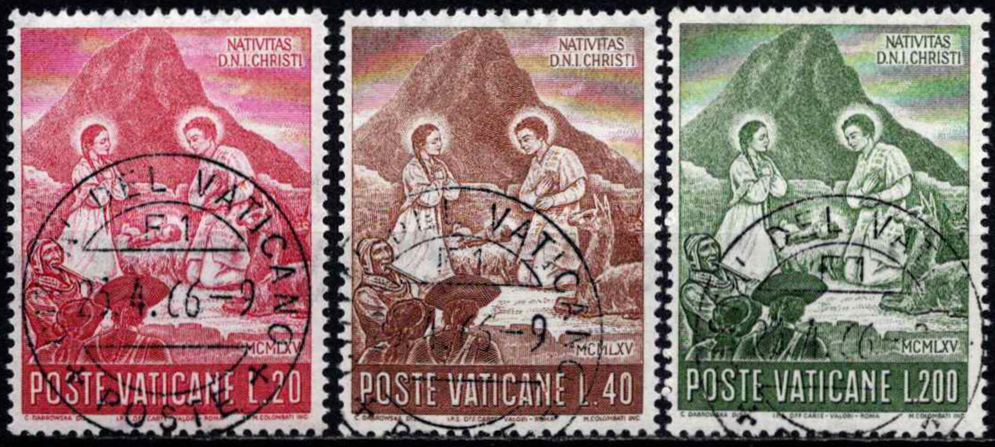 Vatikanas, pilna serija, MiNr 487-489 Used (O)