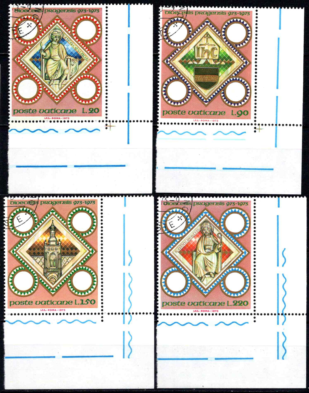 Vatikanas, pilna serija, MiNr 625-628 Used (O)