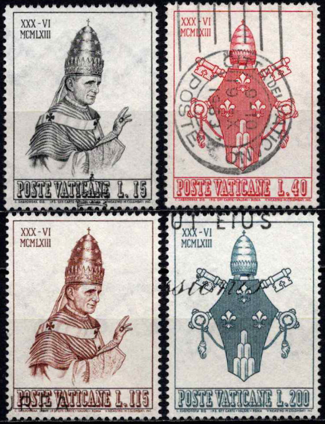 Vatikanas, pilna serija, MiNr 432-435 Used (O)