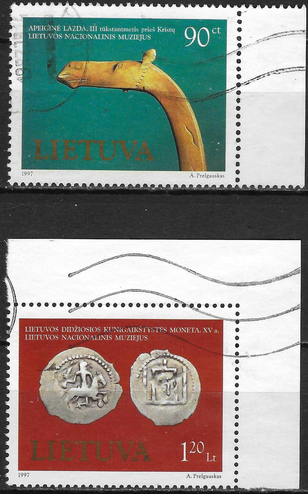 Pašto ženklai, Lietuva, Lietuvos Nacionalinis muziejus