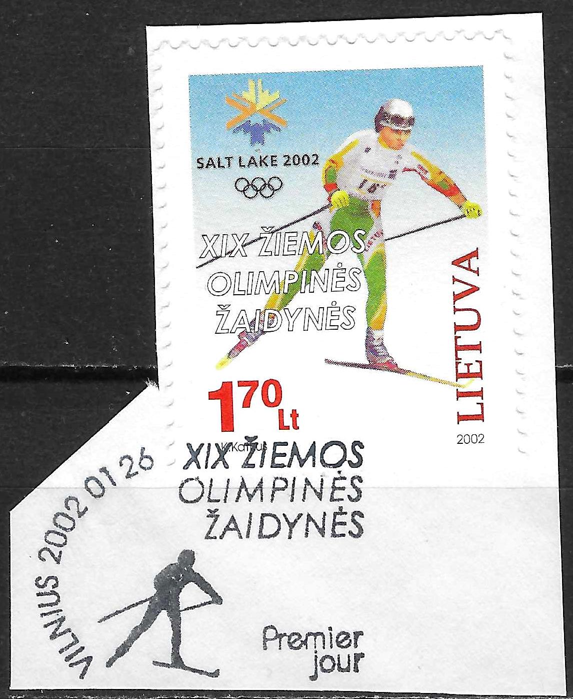 Pašto ženklai, Lietuva, XIX žiemos olimpinės žaidynės Solt Leik Sityje