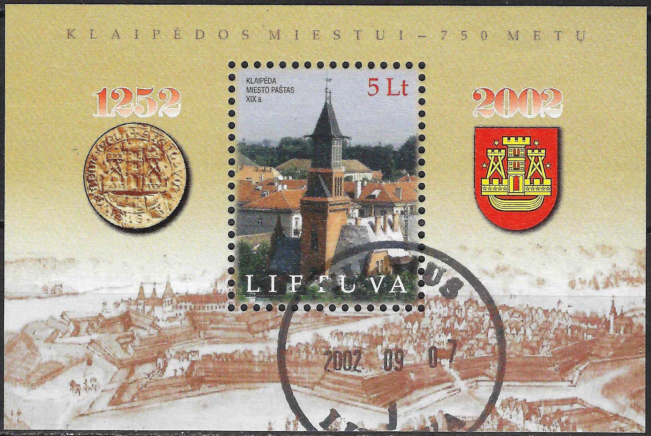 Pašto ženklai, Lietuva, Klaipėdos miestui - 750 metų
