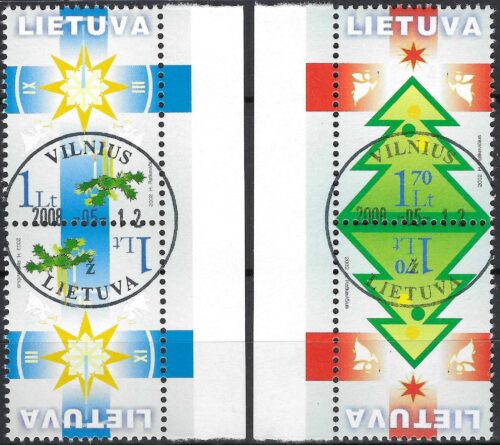 Pašto ženklai, Lietuva, Šv. Kalėdos ir Naujieji MetaiPašto ženklai, Lietuva, Šv. Kalėdos ir Naujieji Metai