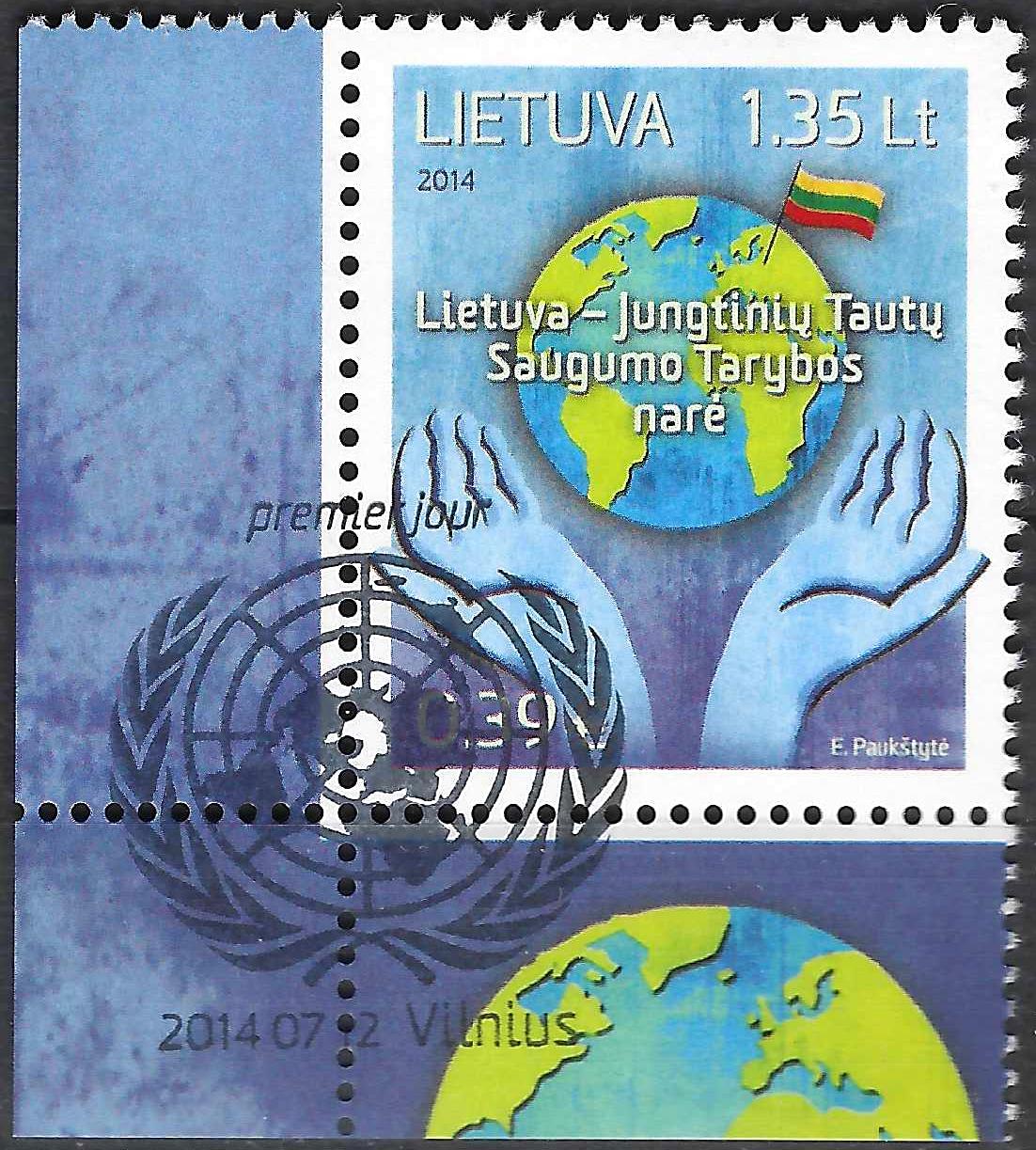 Pašto ženklai, Lietuva, Lietuva - Jungtinių Tautų Saugumo Tarybos narė