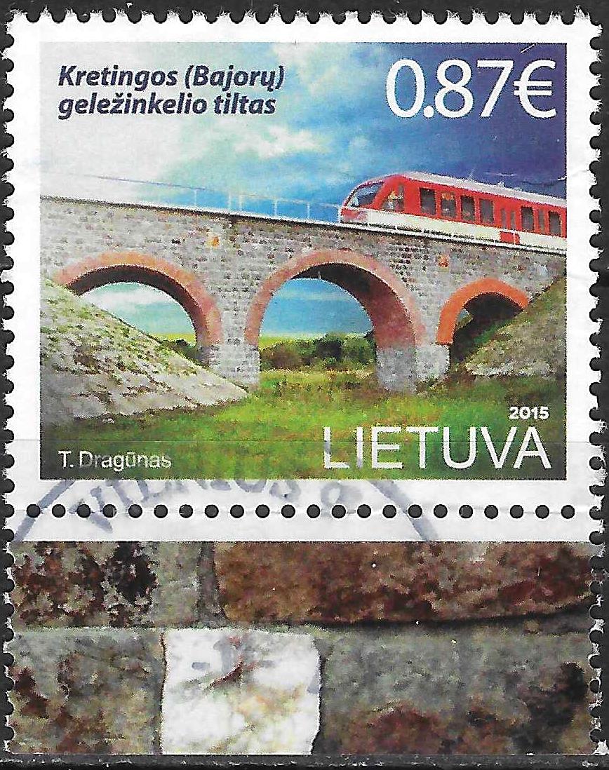 Pašto ženklai, Lietuva, Kretingos (Bajorų) geležinkelio tiltas