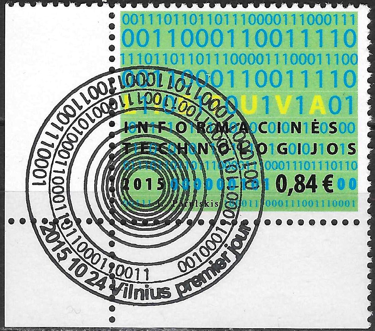 Informacinės technologijos, Pašto ženklai, Lietuva,