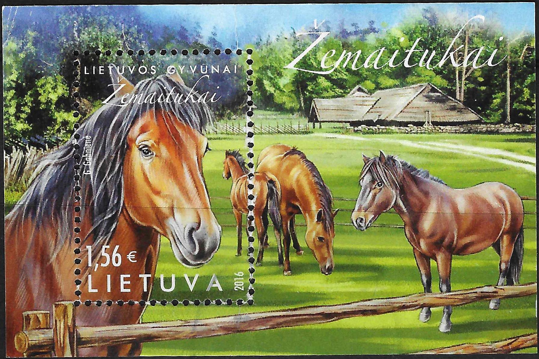 Pašto ženklai, Lietuva, Lietuvos gyvūnai - žemaitukai