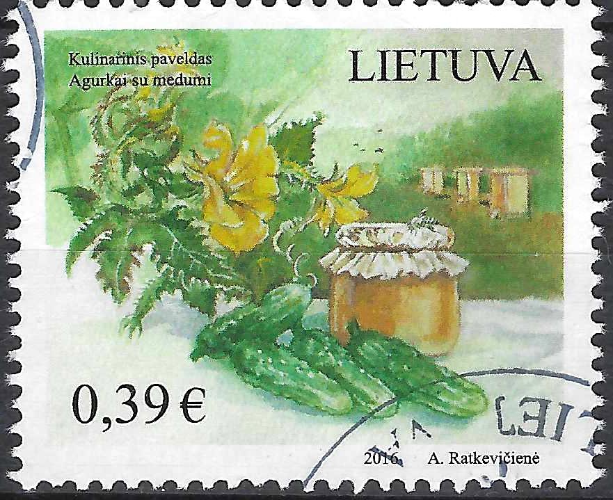 Pašto ženklai, Lietuva, Kulinarinis paveldas. Agurkai su medumi