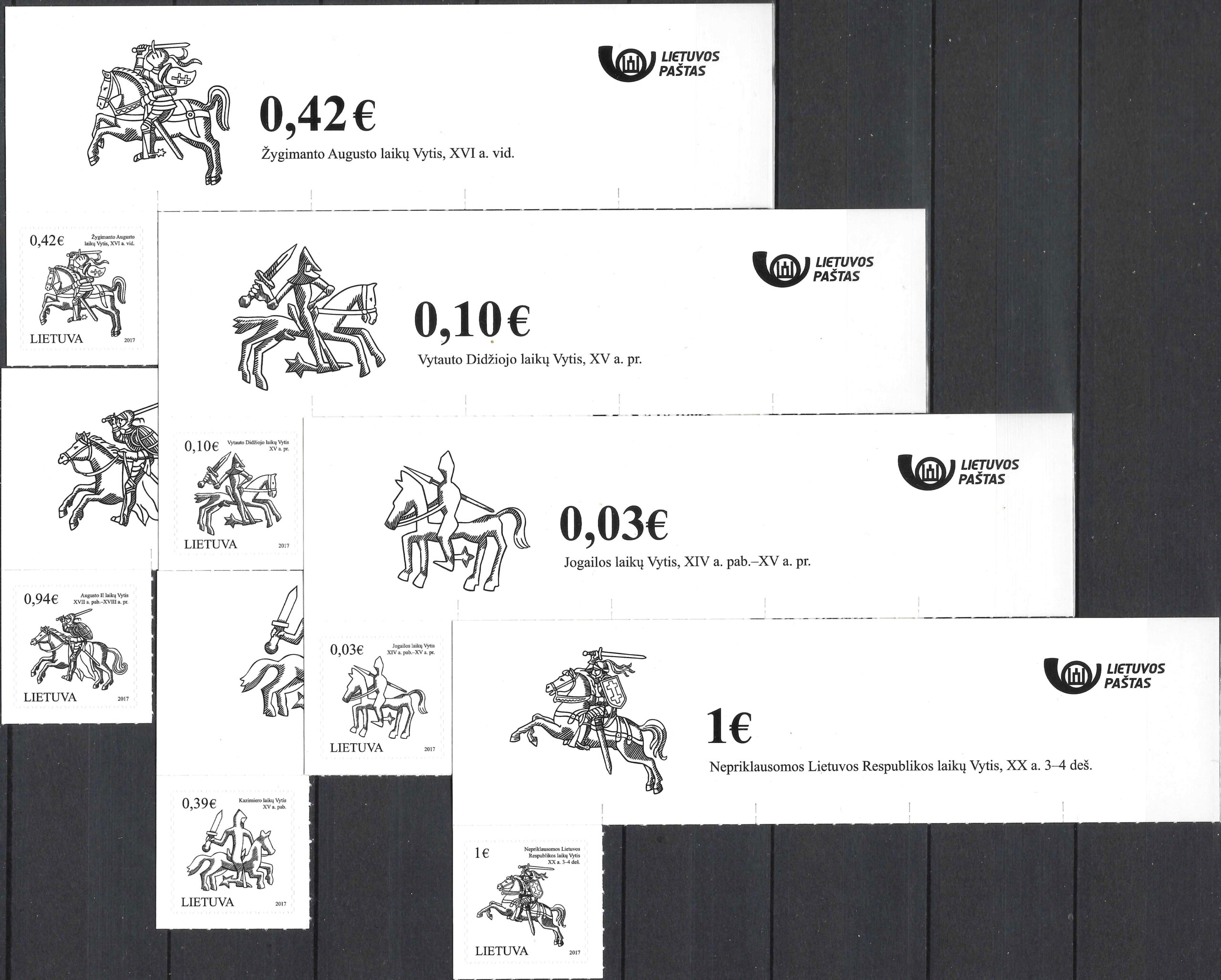 Pašto ženklai, Lietuva, Lietuvos herbo simbolis Vytis