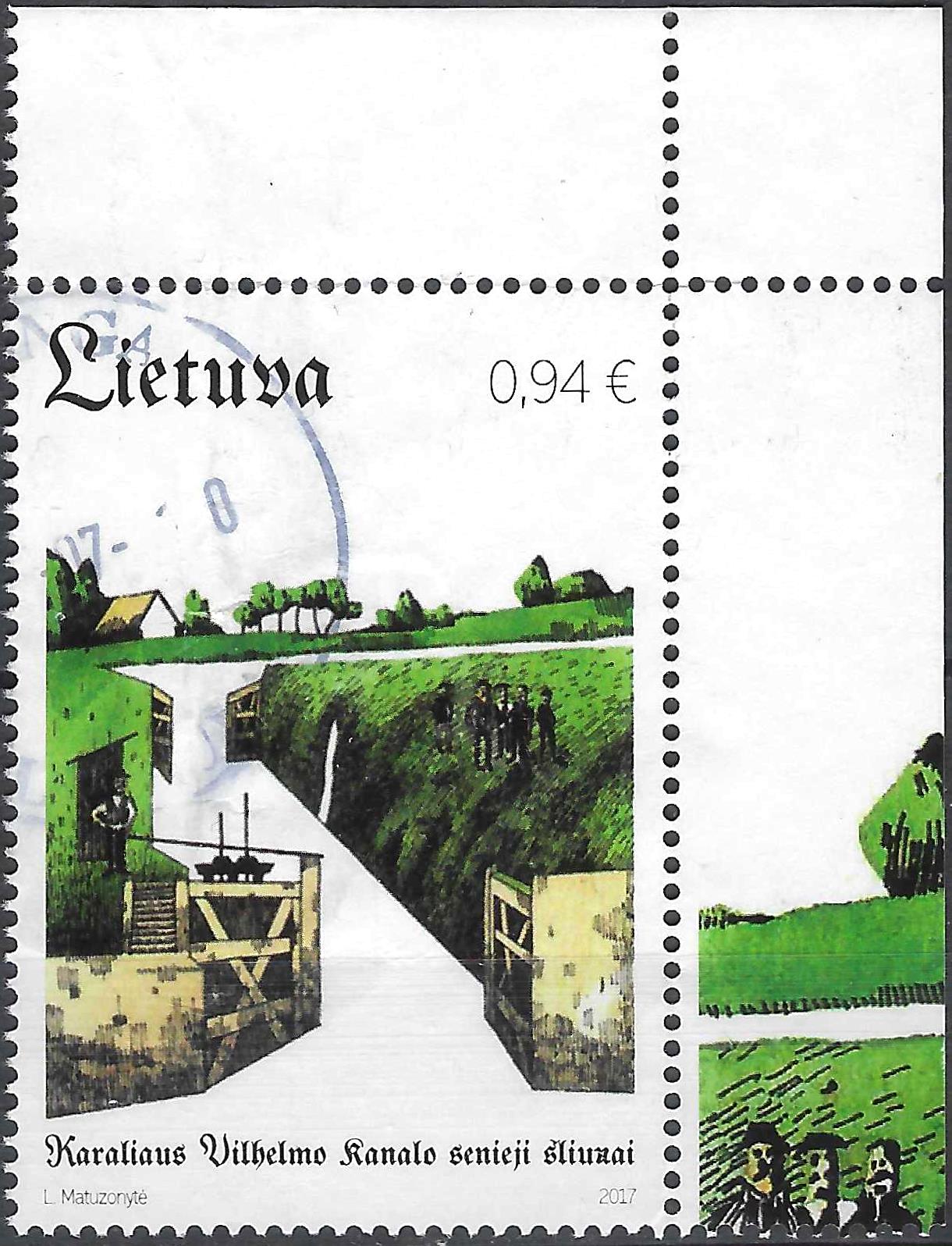 Pašto ženklai, Lietuva, karaliaus Vilhelmo kanalo šliuzai