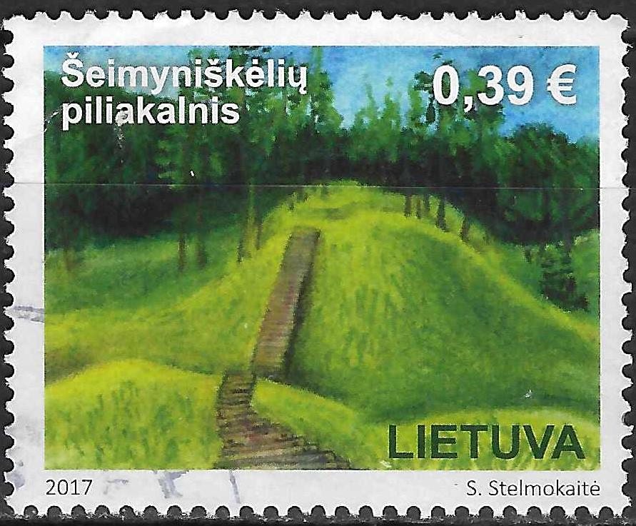 Pašto ženklai, Lietuva, Turizmas. Šeimyniškėlių piliakalnis