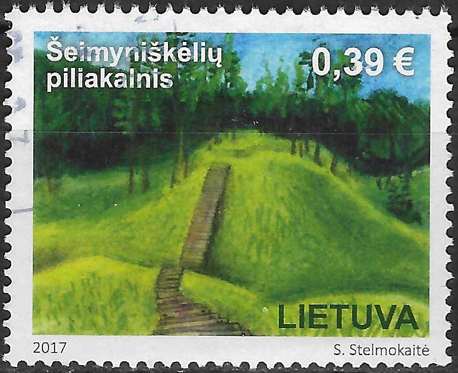 Pašto ženklai, Lietuva, Turizmas. Šeimyniškėlių piliakalnis