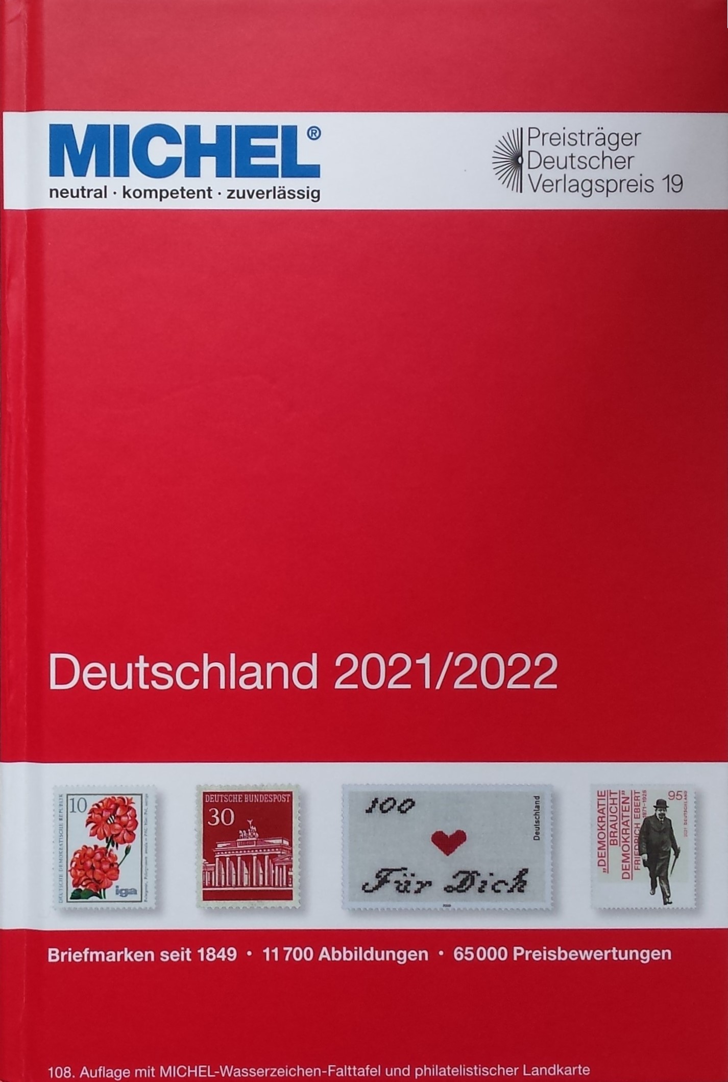 Vokietijos pašto ženklų katalogas MICHEL 2021-2022 m. (108 leidimas)