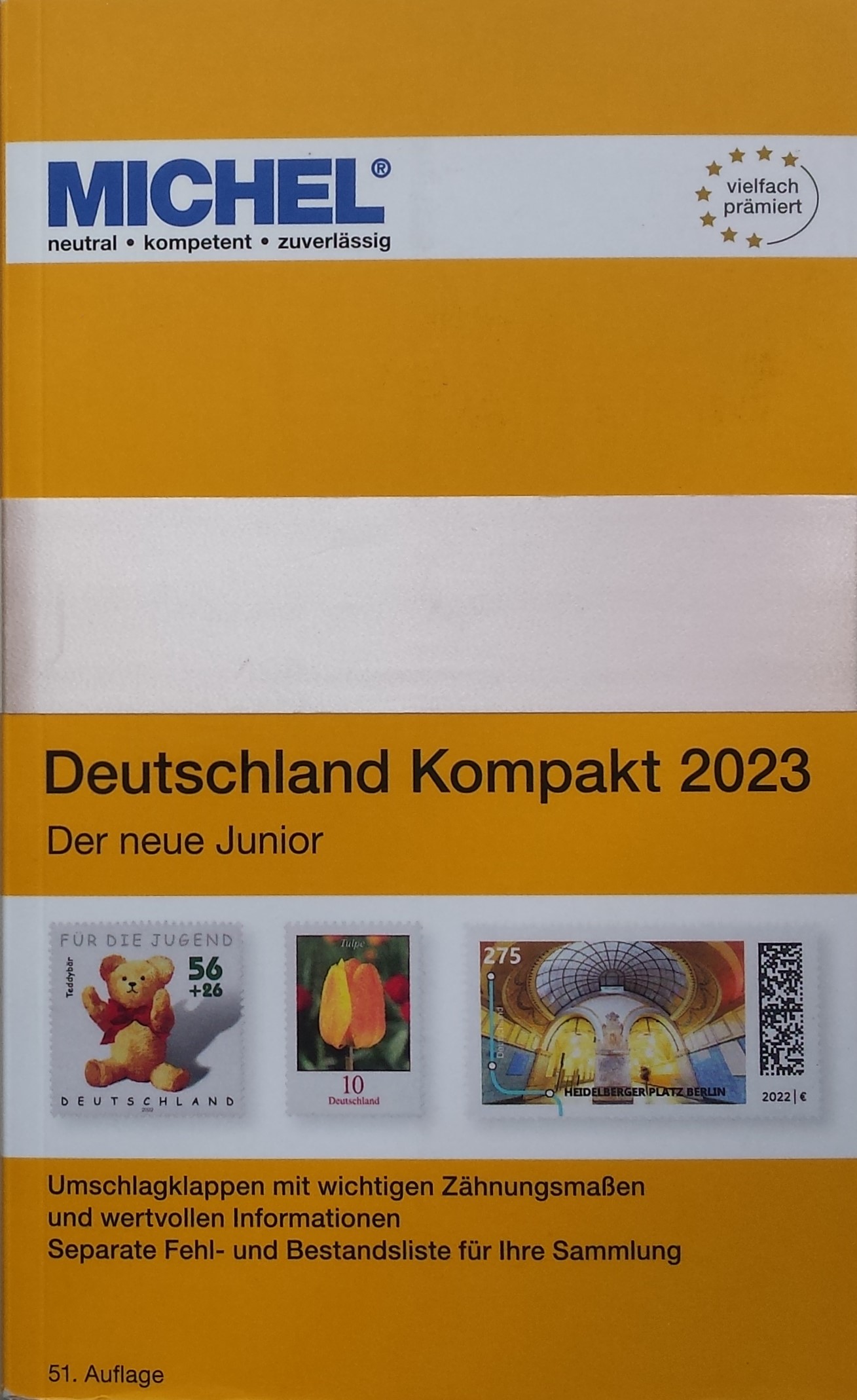 MICHEL Kompakt 2023 m. Vokietijos Reicho pašto ženklų katalogas (51 leidimas)