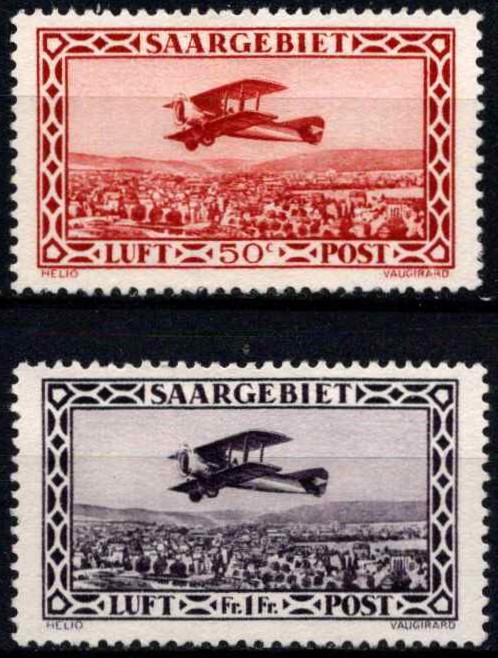 Saras, pilna oro pašto serija, MiNr 126-127 MNG (*)