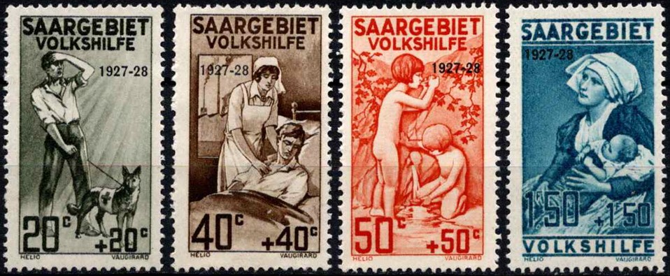 Saras, pilna serija, MiNr 122-125 MLH*/MH*