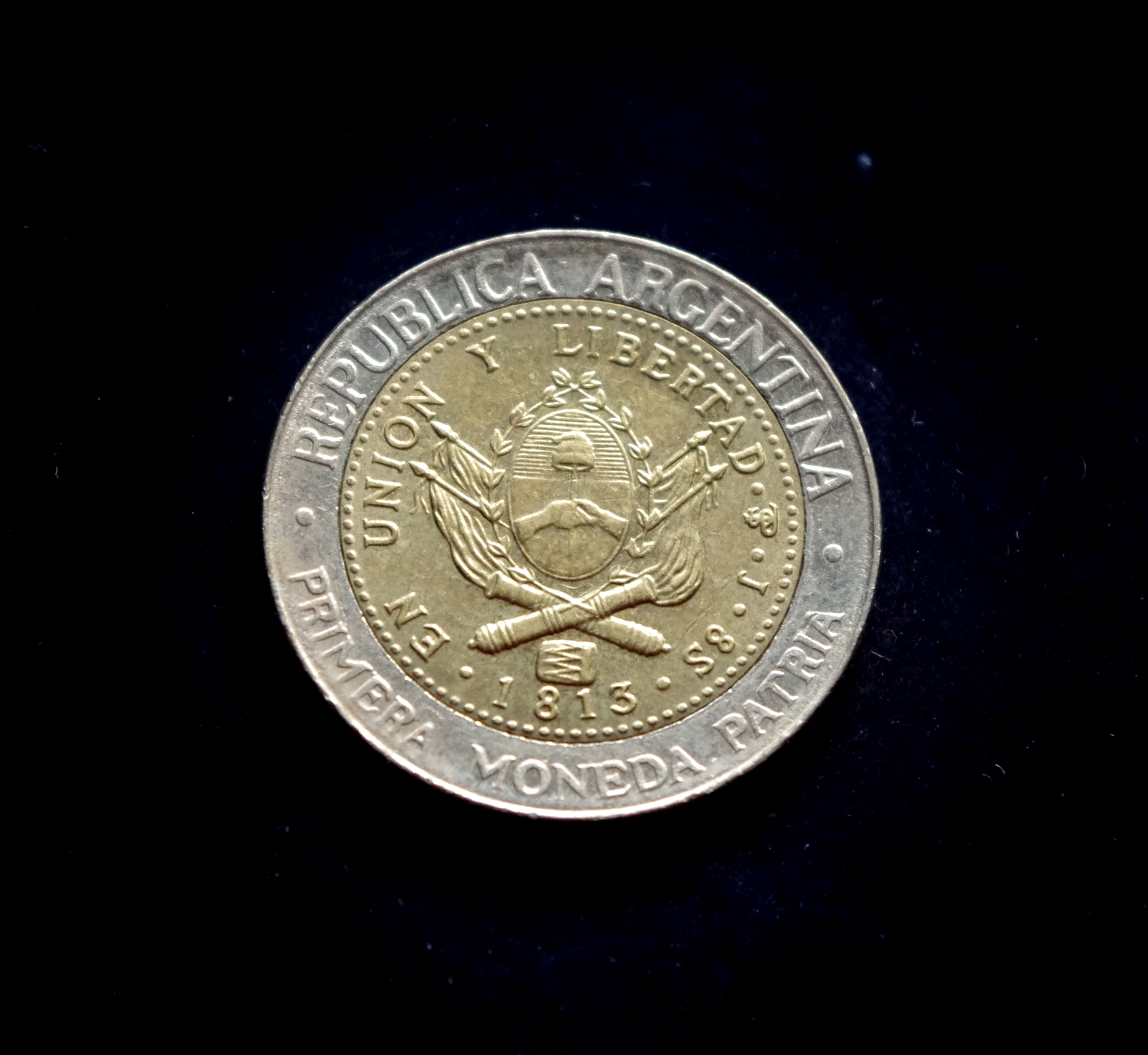 Argentinos 1 peso moneta.