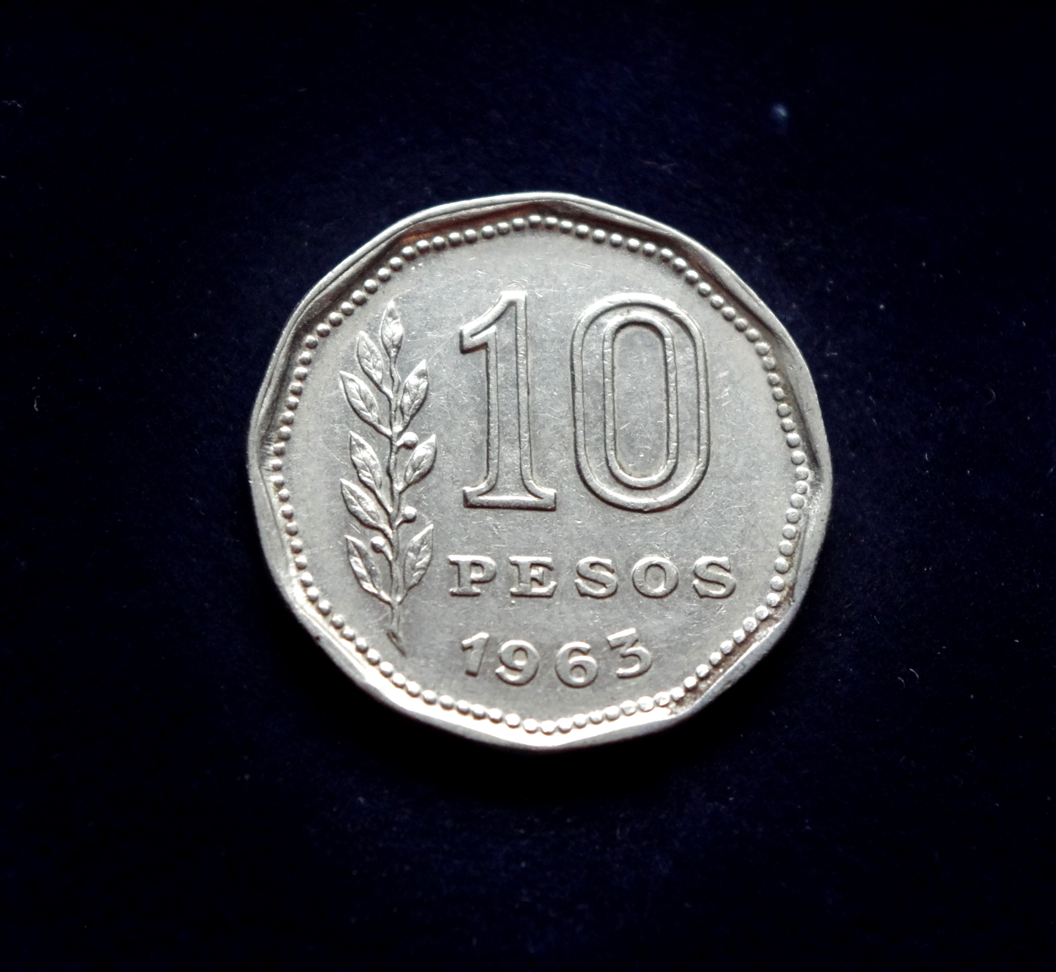 Argentinos 10 pesų moneta. Piemuo Gaučo, Emilio Sarniguet (Buenos Airės, Argentina)