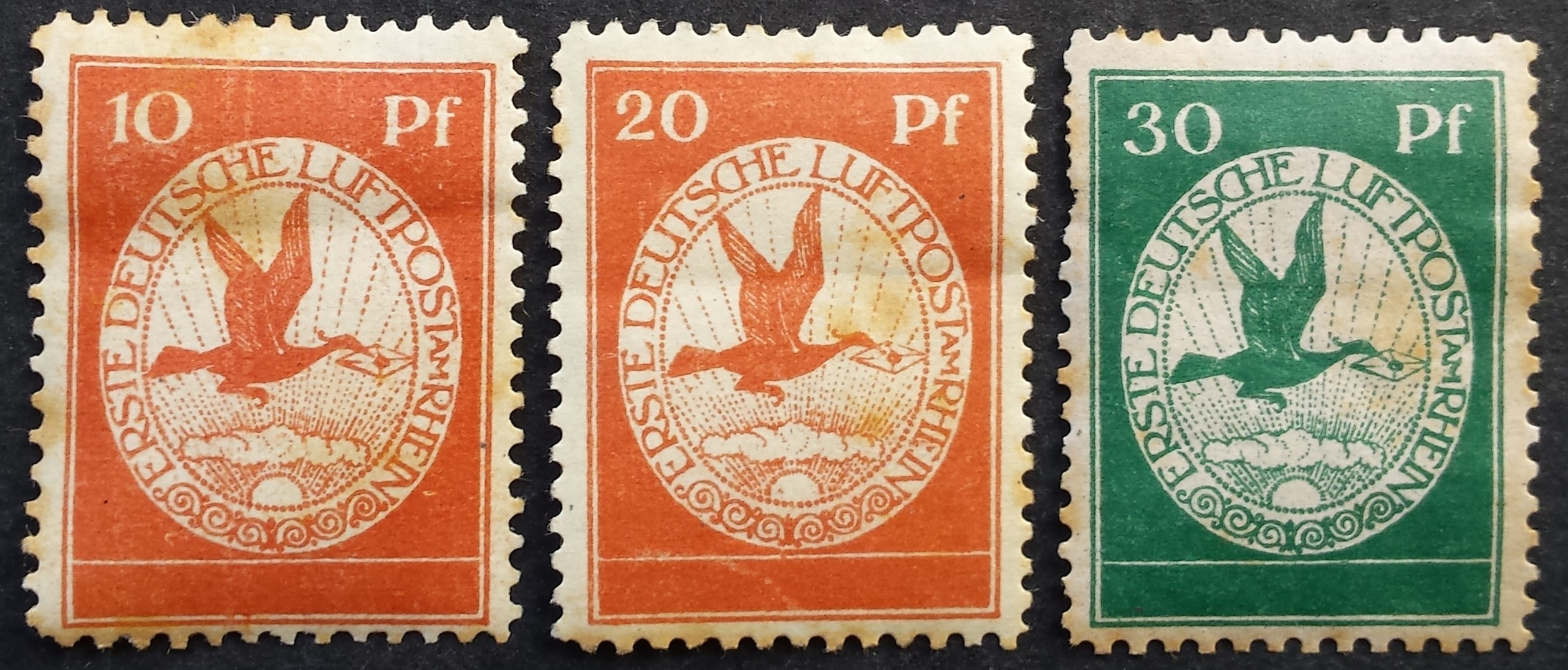 Pirmoji oro pašto laida: Pirmasis Vokietijos Reino ir Maino oro paštas