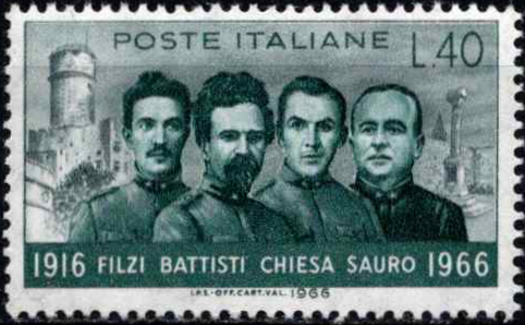 50-osios Cesaro Batisti, Damiano Chiesos, Fabio Filzi ir Nazario Sauro mirties metinės