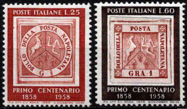 100 metų Neapolio pašto ženklams