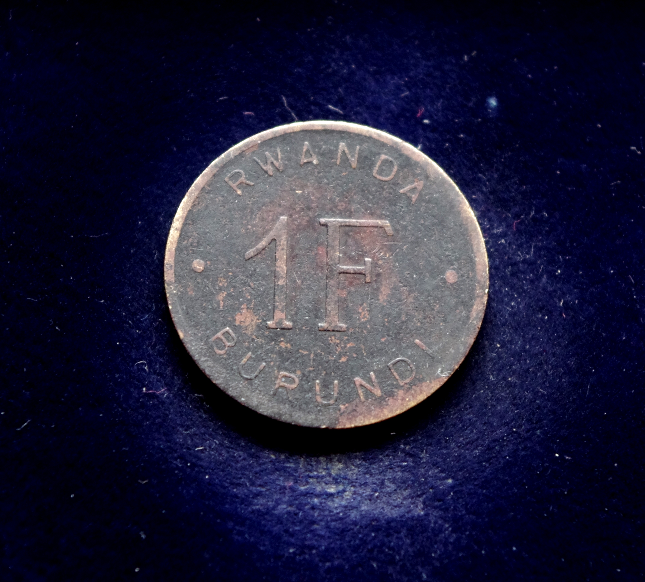 Ruandos Burundžio 1 franko moneta