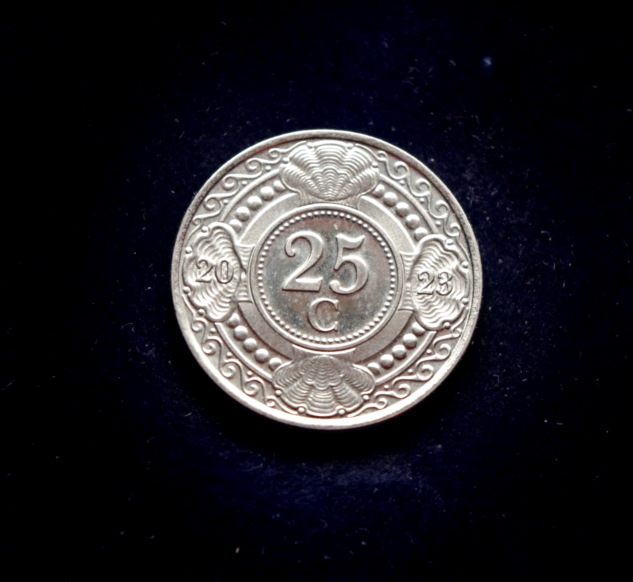 Nyderlandų Antilų 25 centų moneta