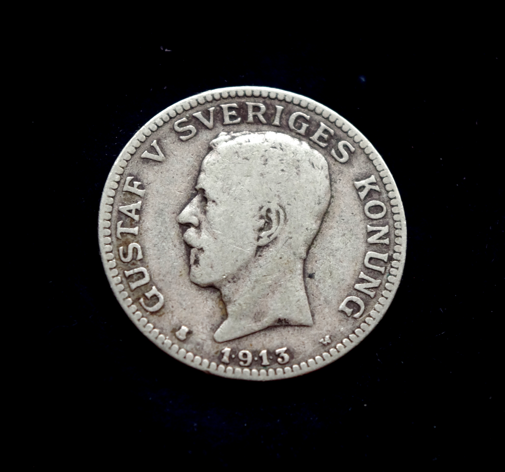 Švedijos 1 kronos sidabrinė moneta